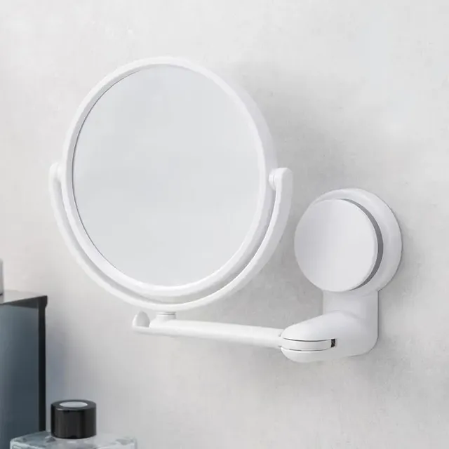 360 ° Miroir de maquillage pliant rotatif mural – vue 2