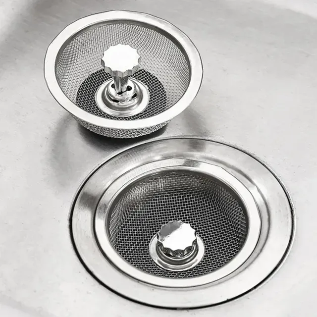 Évier de cuisine filtre en acier inoxydable égout maille… – vue 4