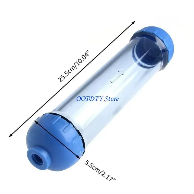 Cartouche filtre douche transparente plastique embouts… – vue 5
