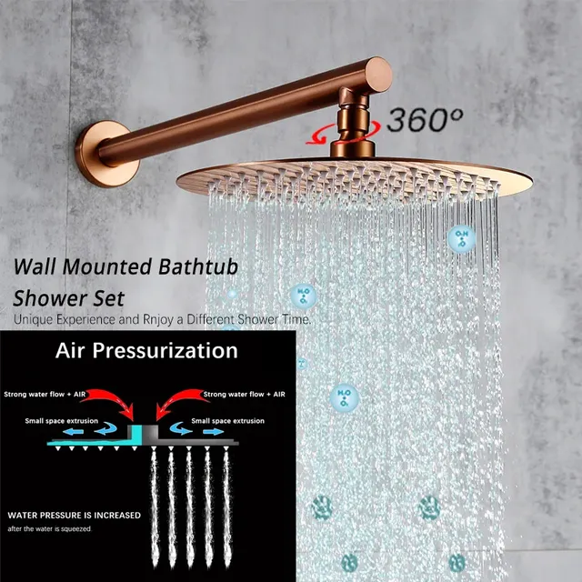 Ensemble de douche à effet de pluie – vue 2