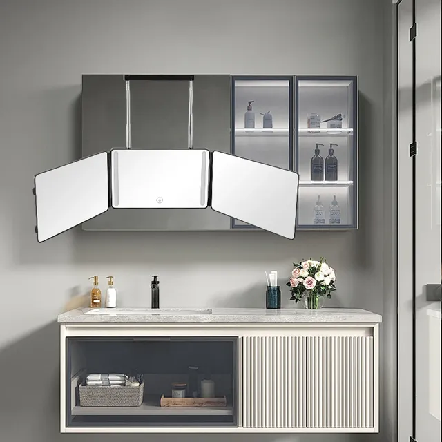 Miroir de coupe de cheveux 360 avec lumières LED – vue 6