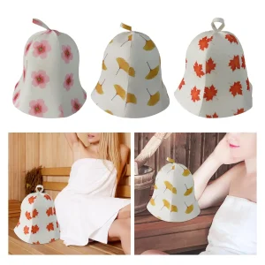 Chapeau de sauna en feutre pour la protection du bain, anti-chaleur, taille libre, bonnet de douche de style russe, accessoires de sauna