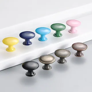 Boutons meuble champignon embase courte dôme métallique alliage zinc…