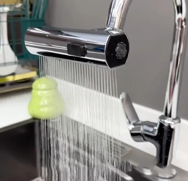 Robinet de cuisine cascade flux pulvérisateur tête… – vue 4