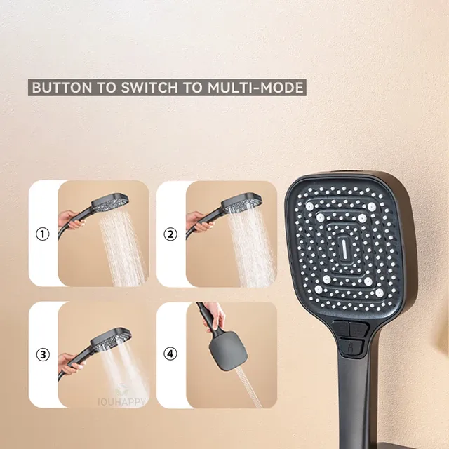 Ensemble de douche fendu à 3 Modes – vue 3
