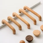 Porte d&rsquo;armoire en bois, garde-robe, Cisco, commode, poignées, Foy pour la proximité des wers et des armoires, poignée de meubles de cuisine nordique