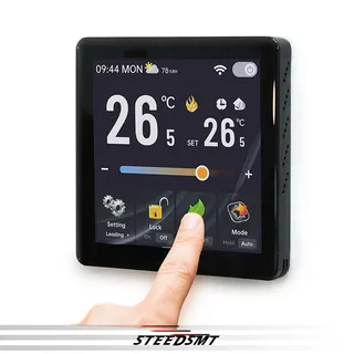 Thermostat d'entretien de température à écran couleur tactile de 4…