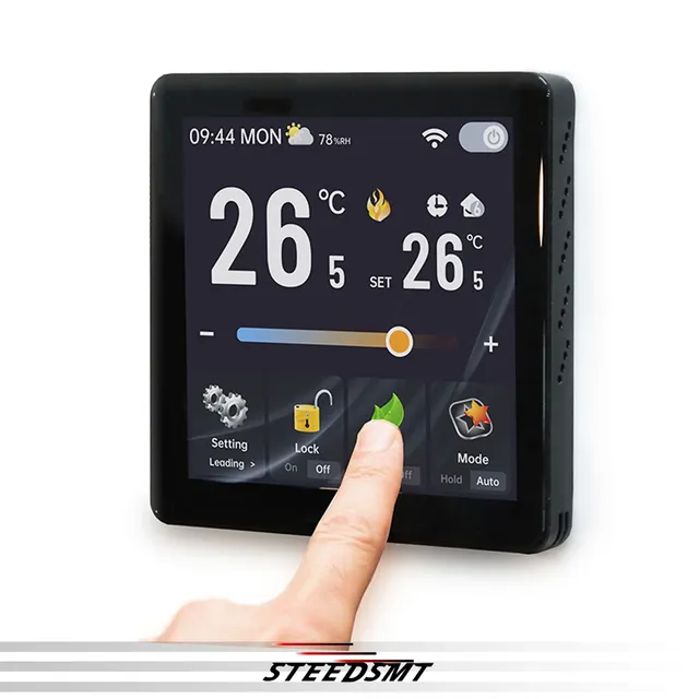 Thermostat d'entretien de température à écran couleur…