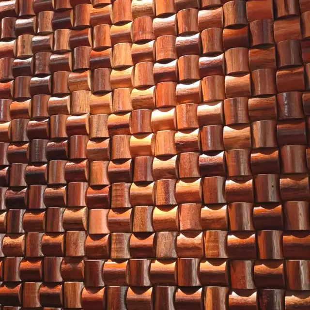 Panneaux muraux décoratifs en mosaïque de bois – vue 5