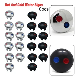 Poignée de robinet afectif, accessoires, signe d’eau chaude et froide, robinets mélangeurs de cuisine et de bains indiquent pour les trous, capuchon de commutateur, 10 pièces Poignée de robinet afectif, accessoires, signe d’eau chaude et froide, robinets mélangeurs de cuisine et de bains indiquent pour les trous, capuchon de commutateur, 10 pièces