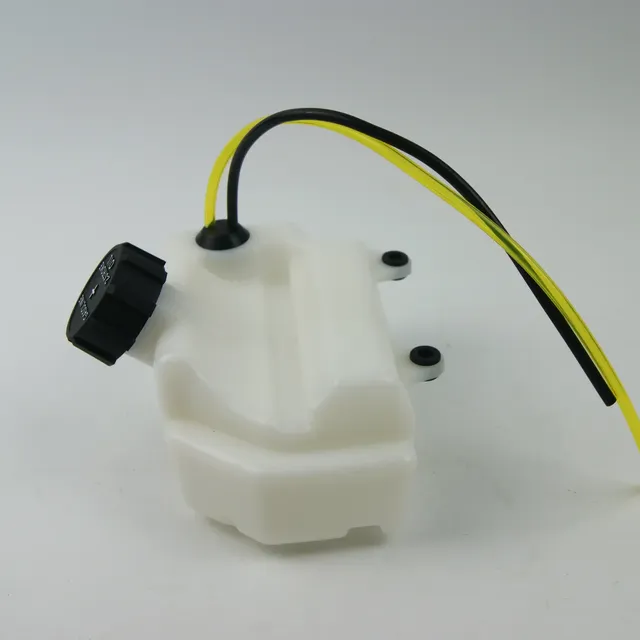 Réservoir carburant plastique blanc bouchon noir fileté… – vue 3