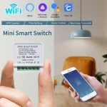 Interrupteur d&rsquo;éclairage intelligent WiFi 16A 20A, Module à distance avec application Cozylife, disjoncteur de relais bidirectionnel, commande vocale, fonctionne avec Alexa Google Home Alice