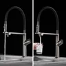 Robinet de cuisine de luxe en laiton gris pistolet – vue 3