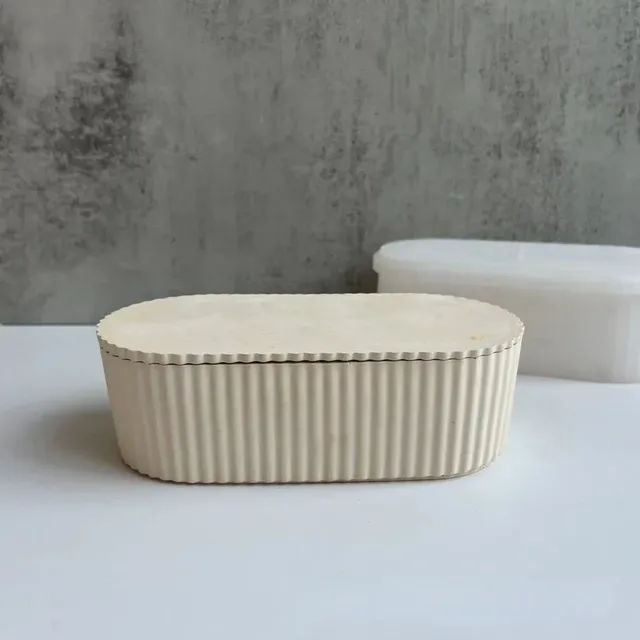 Boîte de rangement ovale avec couvercle – vue 2