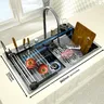 Évier cuisine acier inoxydable brossé 86x52cm… – vue 2
