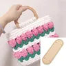 Fond Long ovale pour sac tricoté sacs en cuir PU… – vue 3