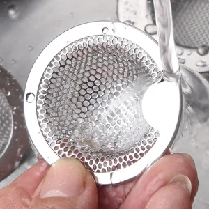 Filtre en acier inoxydable pour évier de cuisine, crépine d&rsquo;égout, filtre d&rsquo;évier, couvercle en maille Anti-blocage, vidange de sol de salle de bains, filtre pour déchets de cheveux