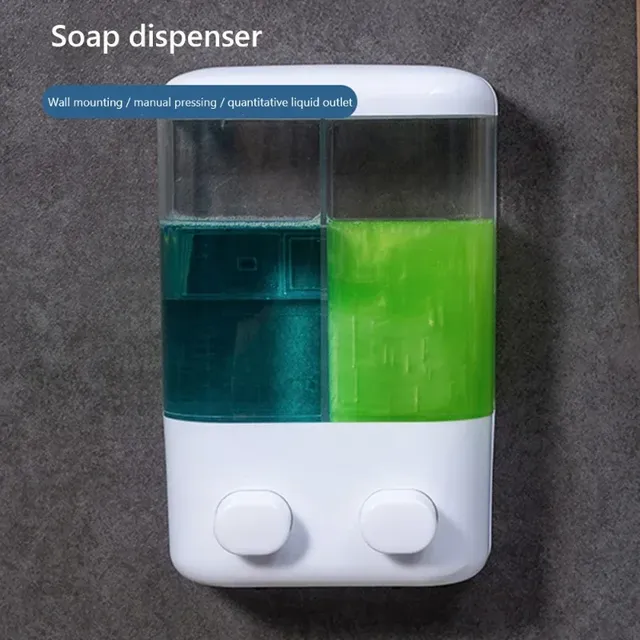 Distributeur de savon manuel mural sans perceuse