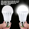 Ampoule LED rechargeable E27 bulbe A60 opalin diffuseur… – vue 2