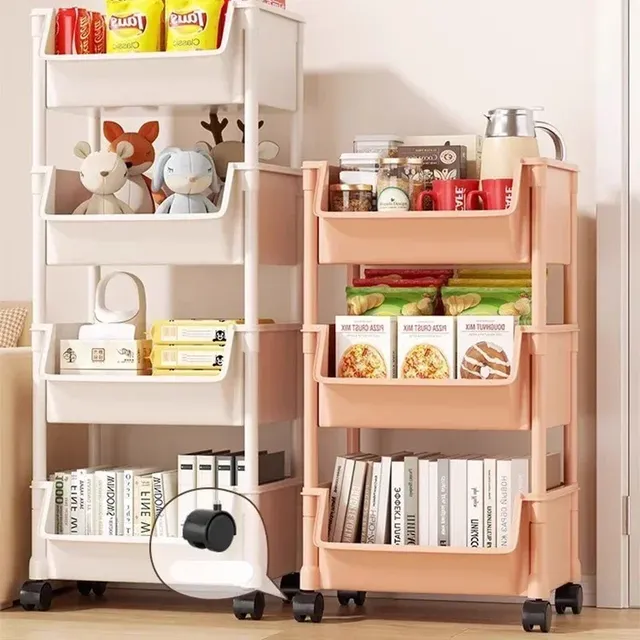 Chariot bibliothèque cuisine rangement fente armoire de… – vue 5