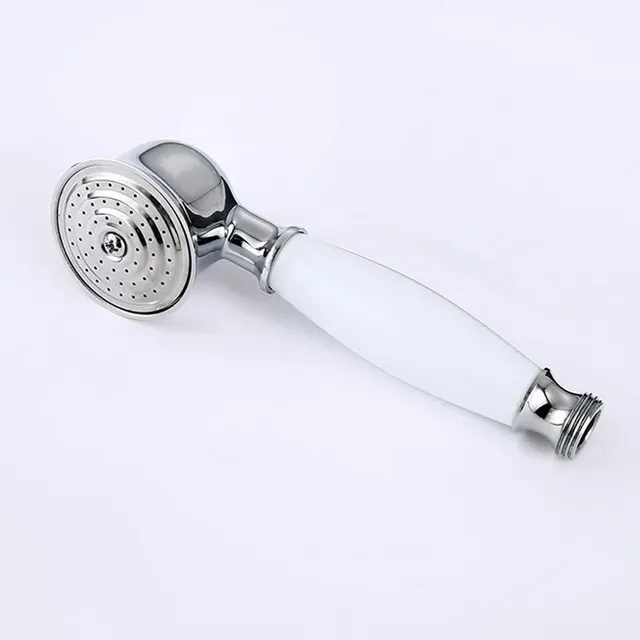 Douchette main chromé laiton brillant rétro céramique…