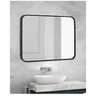 Miroir de salle de bains à cadre en aluminium – vue 6