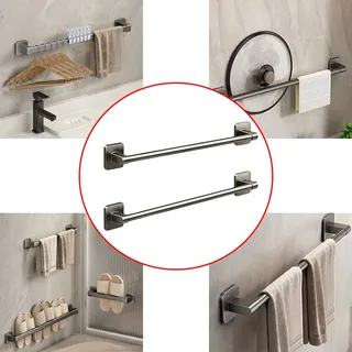 Porte serviettes mural inox acier anthracite brossée minimaliste tube…