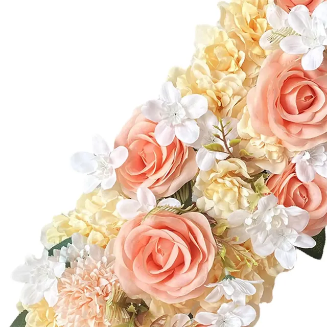 Panneau floral romantique soie artificiel fait main… – vue 6
