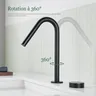 Robinet de lavabo noir mat – vue 2