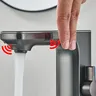 Robinet de lavabo à capteur intelligent gris pistolet – vue 4