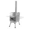 Poêle sauna bois inoxydable portable pliable…