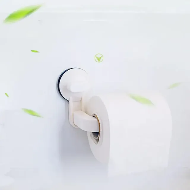 Porte papier toilette ventouse PVC épaisse fixation sans… – vue 5