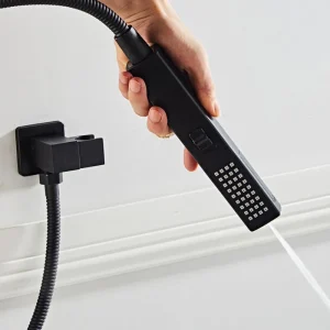 Pommeau de douche à main carré, fonction unique, arroseur universel à économie d’eau, pulvérisateur de douche haute pression créatif à la mode Pommeau de douche à main carré, fonction unique, arroseur universel à économie d’eau, pulvérisateur de douche haute pression créatif à la mode