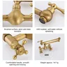 Robinets de cuisine muraux en laiton Antique – vue 6