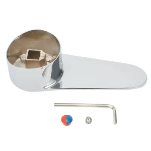 Poignée d&rsquo;interrupteur en alliage de zinc pour robinet de cuisine, couvercle de remplacement pour robinet de centre commercial, accessoires de douche, chaud, froid, 35mm, 40mm