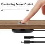 Variateur tactile 12V-24V, contrôle de balayage manuel, détection du panneau de bois, réglage continu de la luminosité pour la lumière LED