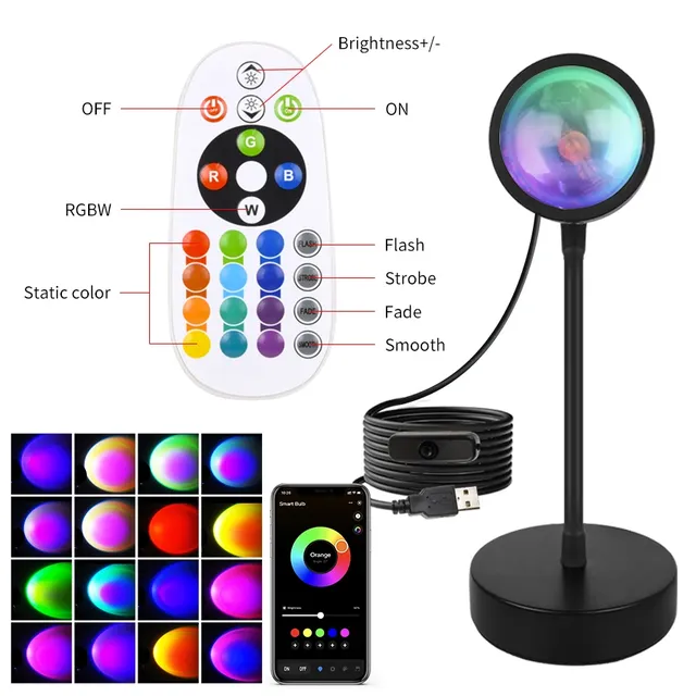 Lampe de coucher de soleil intelligente Tuya LED… – vue 2