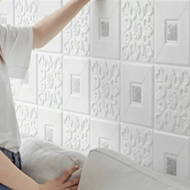 Papier peint panneau mural à motifs de brique 3D – vue 4