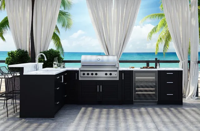 Armoires de cuisine extérieures imperméables modernes – vue 3