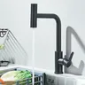 Robinet d'évier de cuisine noir extractible – vue 2