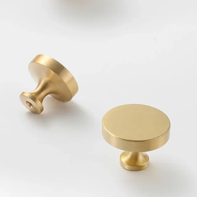 Bouton de porte d'armoire en laiton brossé – vue 5