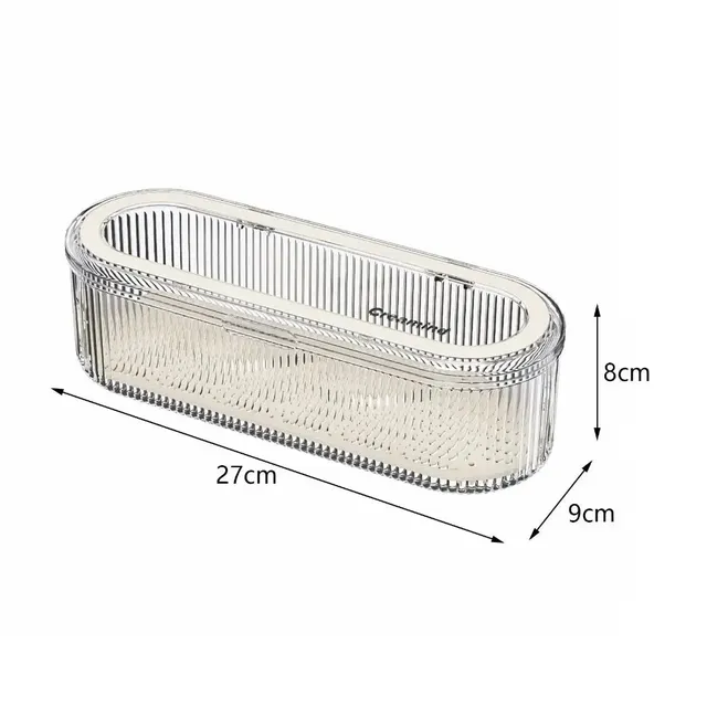 Boîte rangement baguettes cuisine transparent plastique… – vue 6