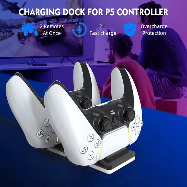 Le chargeur convient aux contrôleurs de jeu PS5 – vue 6