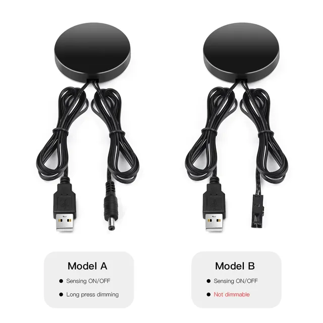 USB DC5V interrupteur tactile panneau de bois pénétrant… – vue 6