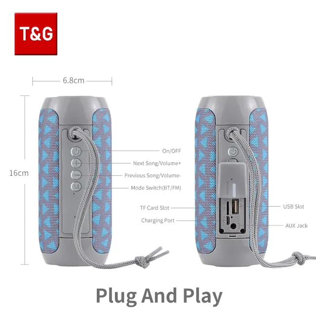 Haut-parleur Bluetooth T & G TG117 – vue 5
