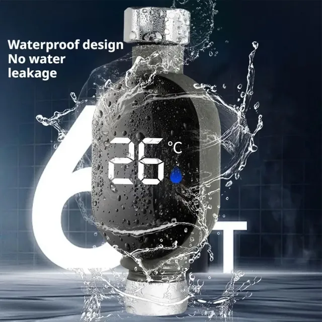 Thermomètre à eau de douche avec affichage LED 0 ℃ ~99 ℃… – vue 5