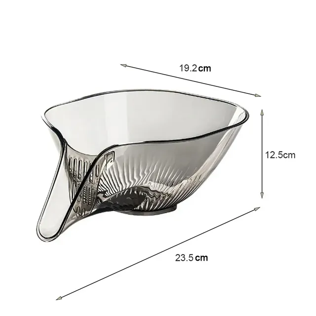 Panier égouttoir passoire bol transparent rigide… – vue 6