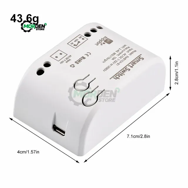 Commutateur WIFI récepteur intelligent DC7-32V AC85-250V… – vue 3