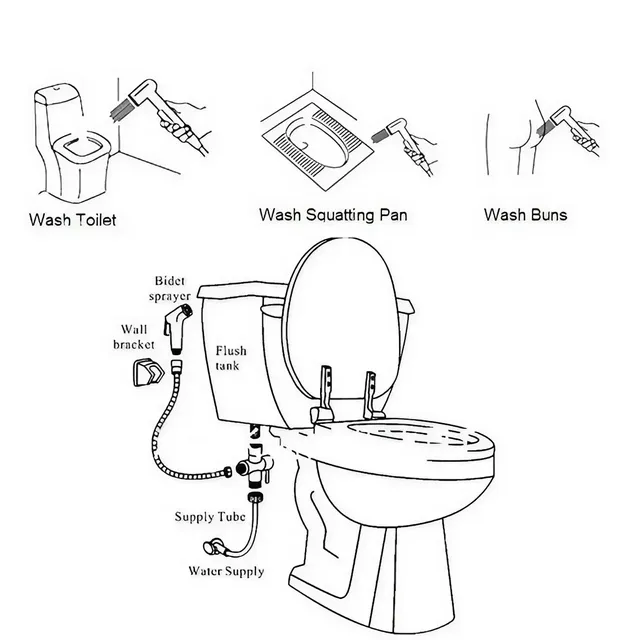 Pommeau de douche ABS – vue 5