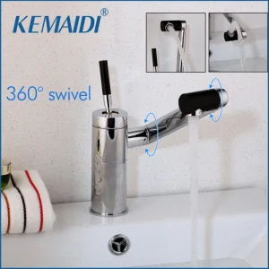KEMAIDI spécial nouveau cuisine évier pivotant 360 capteur de température Chrome robinet bassin pont Torneira Cozinha mitigeur robinet 92420A/5